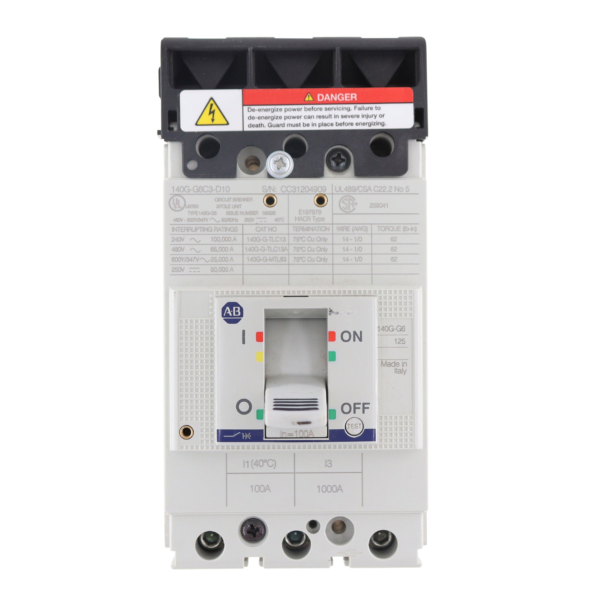 Allen-Bradley 140G-G6C3-D10