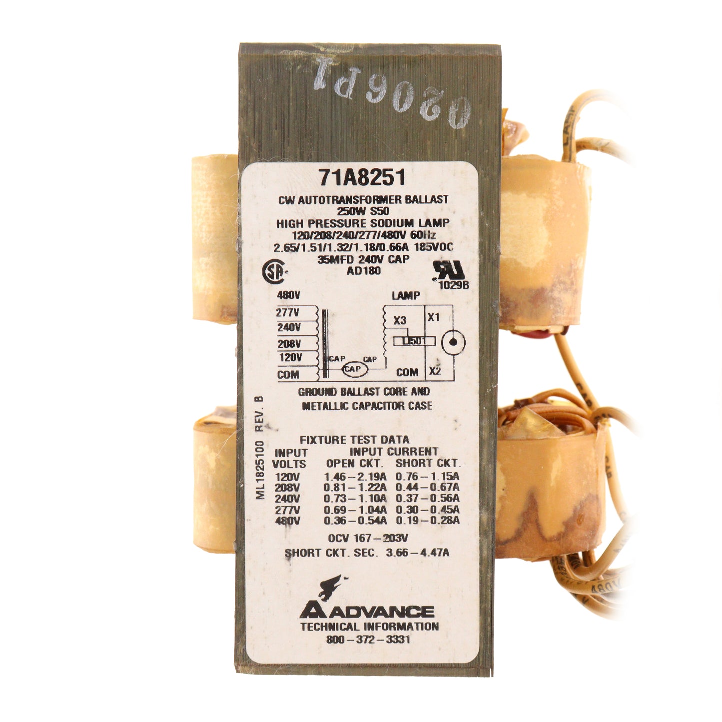 Advance 71A8251-001D