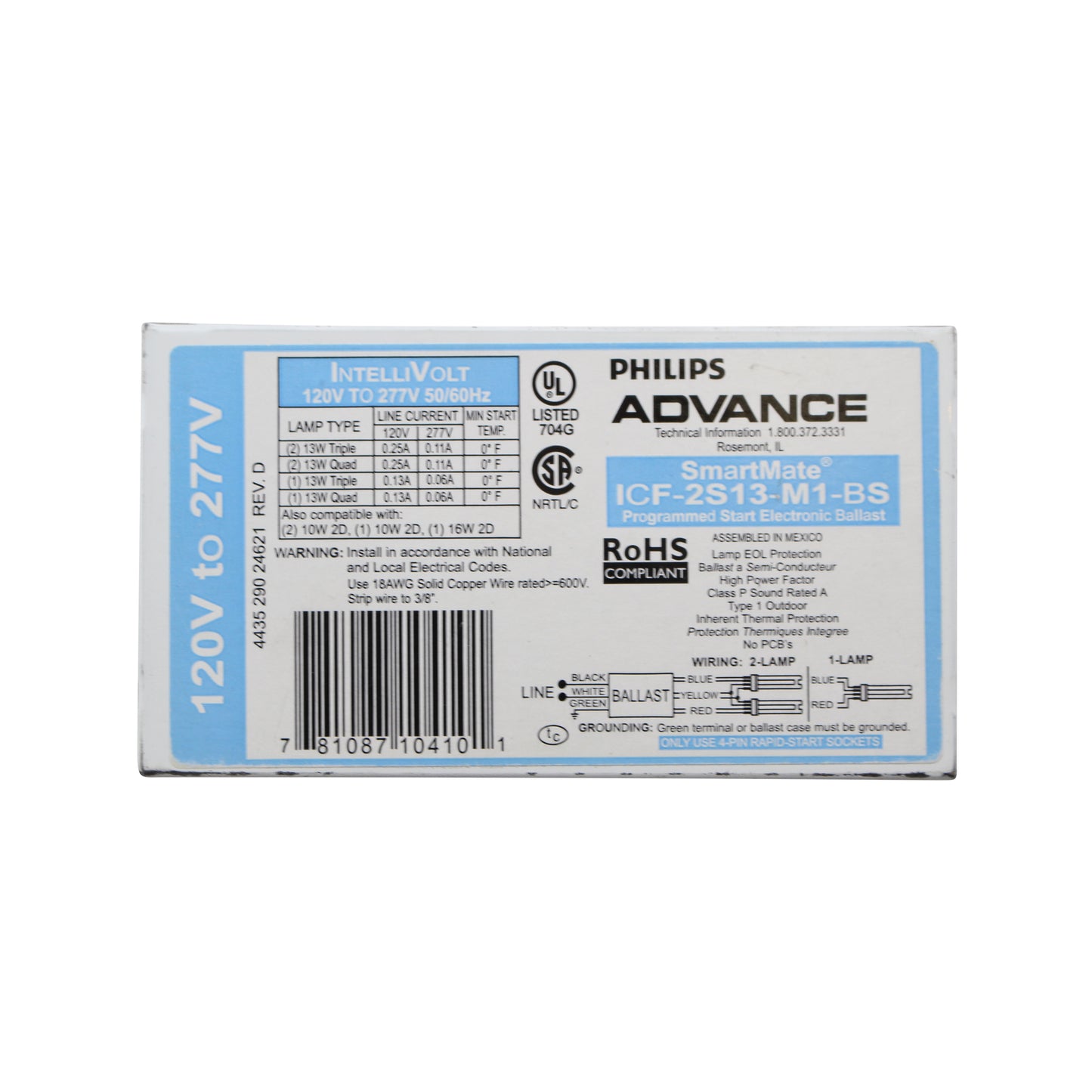Advance Ballast ICF-2S13-M1-BS