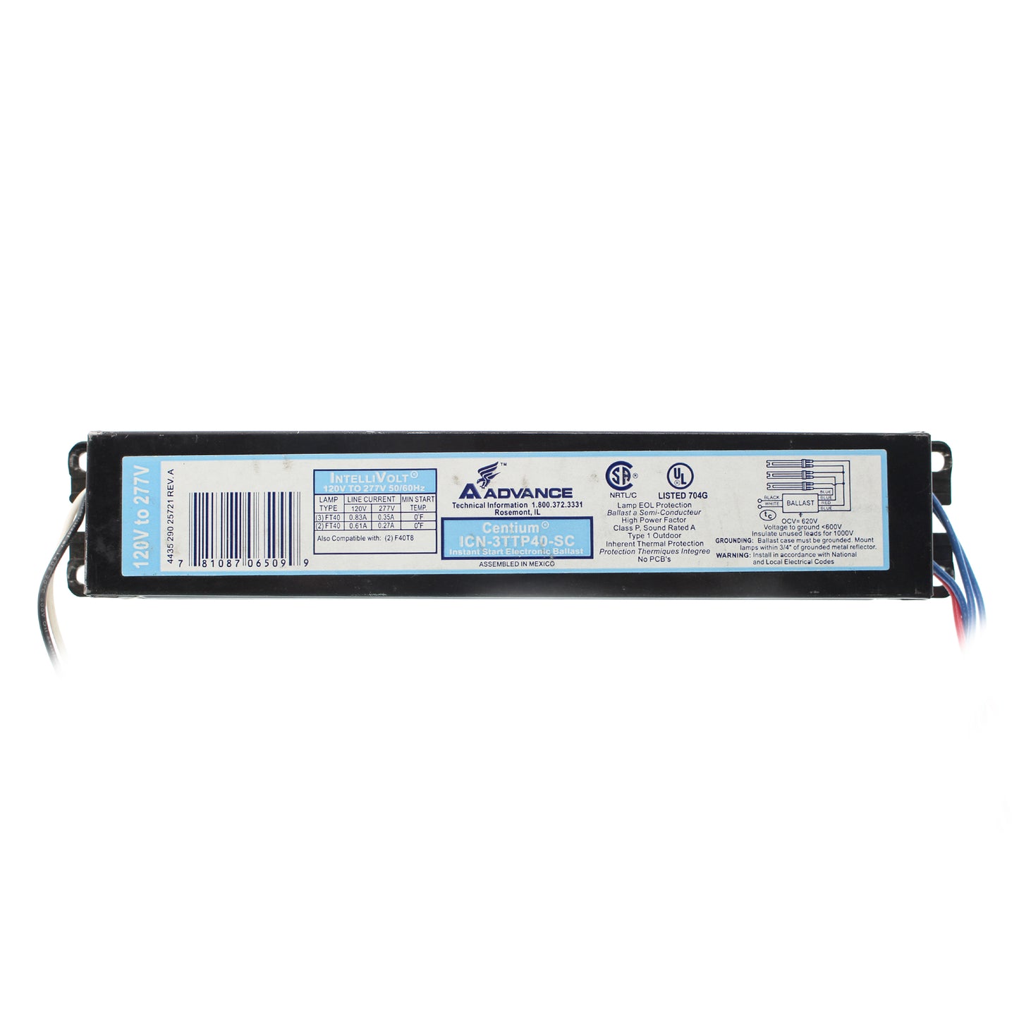 Advance Ballast ICN-3TTP40-SC