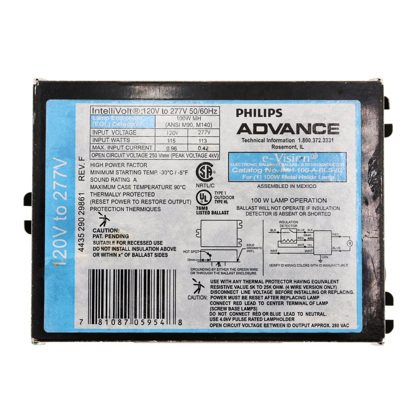 Advance Ballast IMH-100-A-BLS-ID