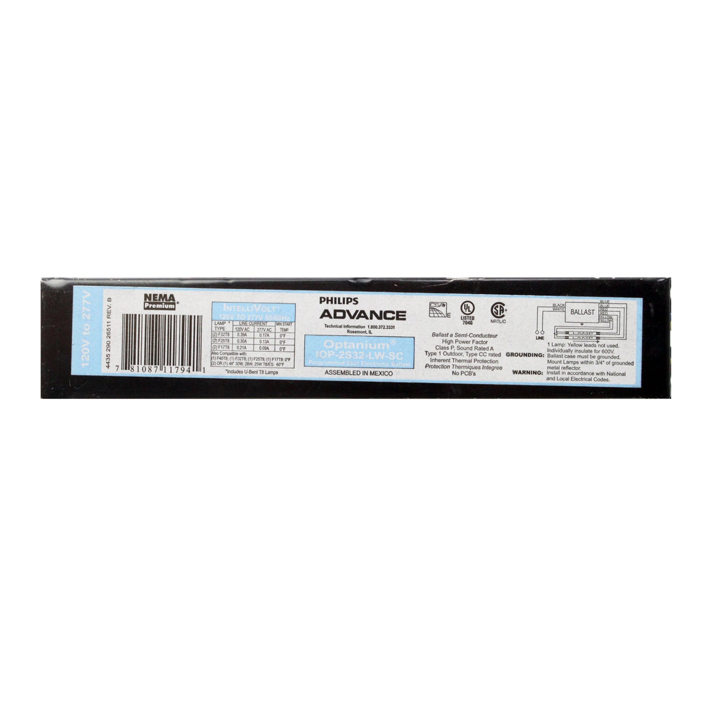 Advance Ballast IOP-2S32-LW-SC