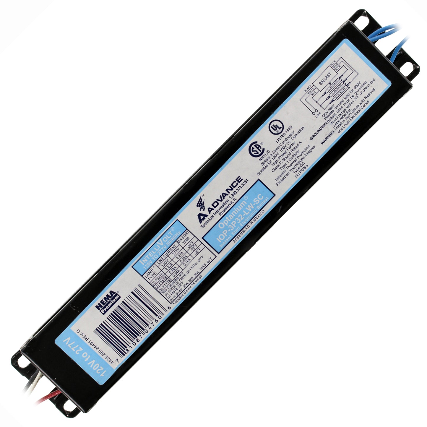 Advance Ballast IOP-3P32-LW-SC