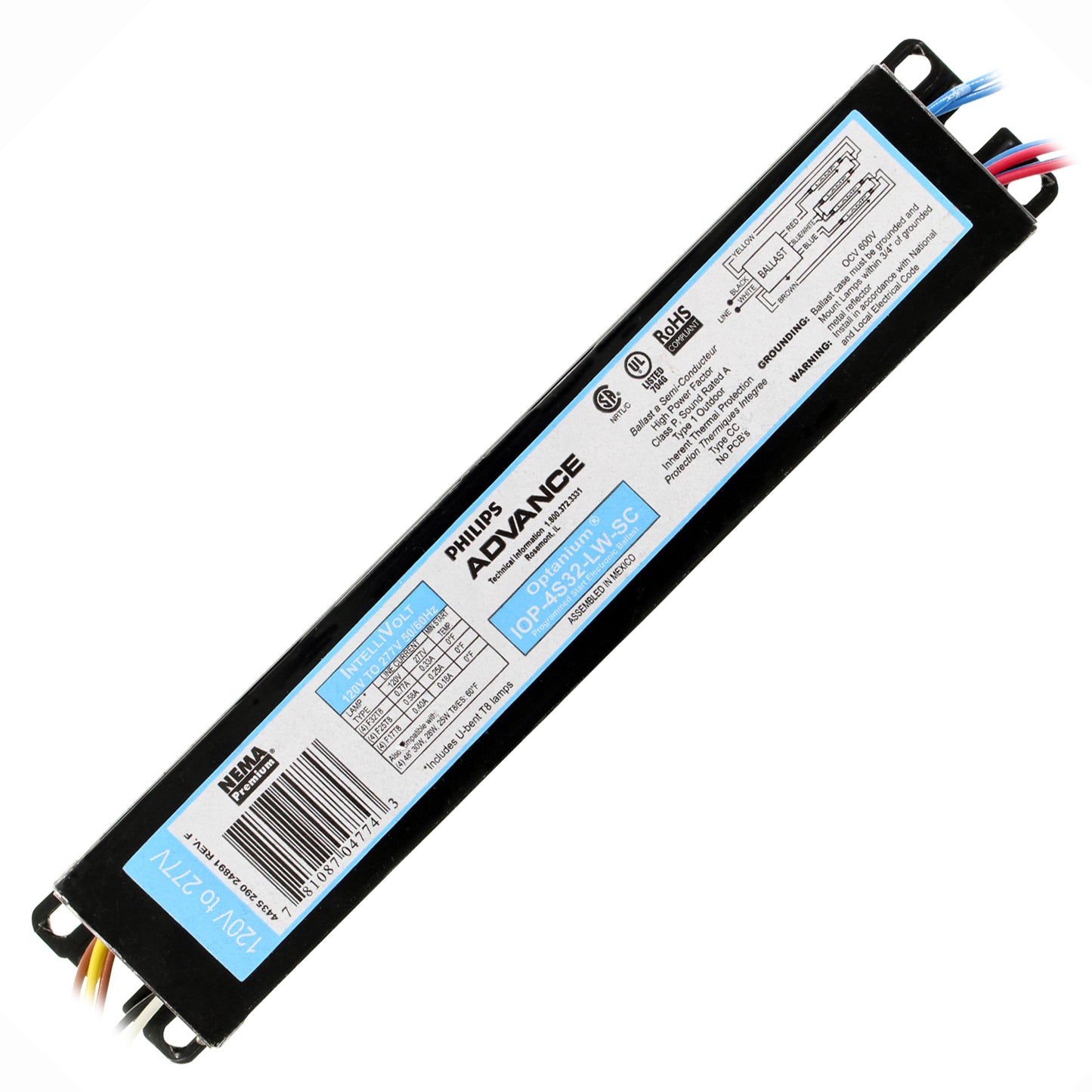 Advance Ballast IOP-4S32-LW-SC