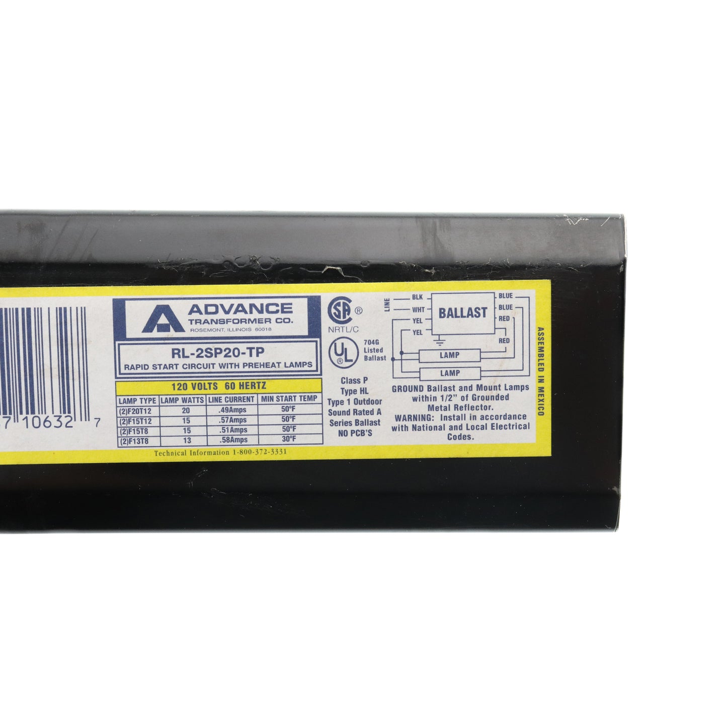 Advance Ballast RL-2SP20-TP