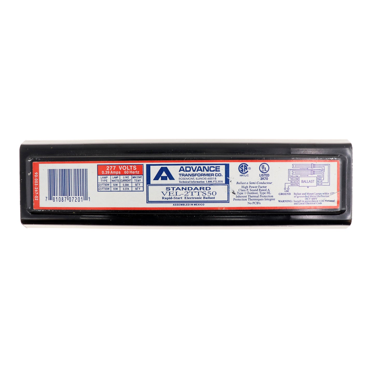 Advance Ballast VEL-2TTS50