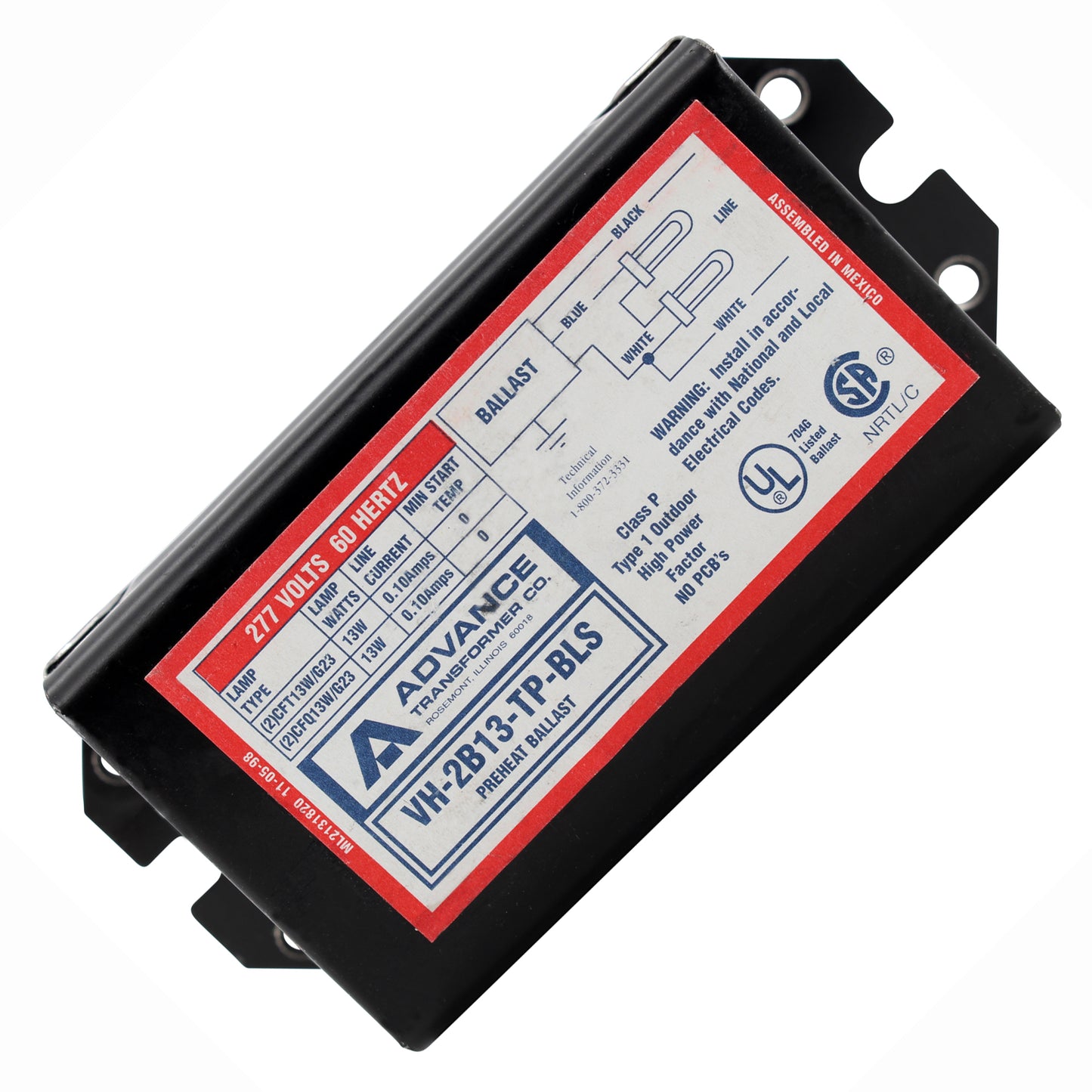 Advance Ballast VH-2B13-TP-BLS