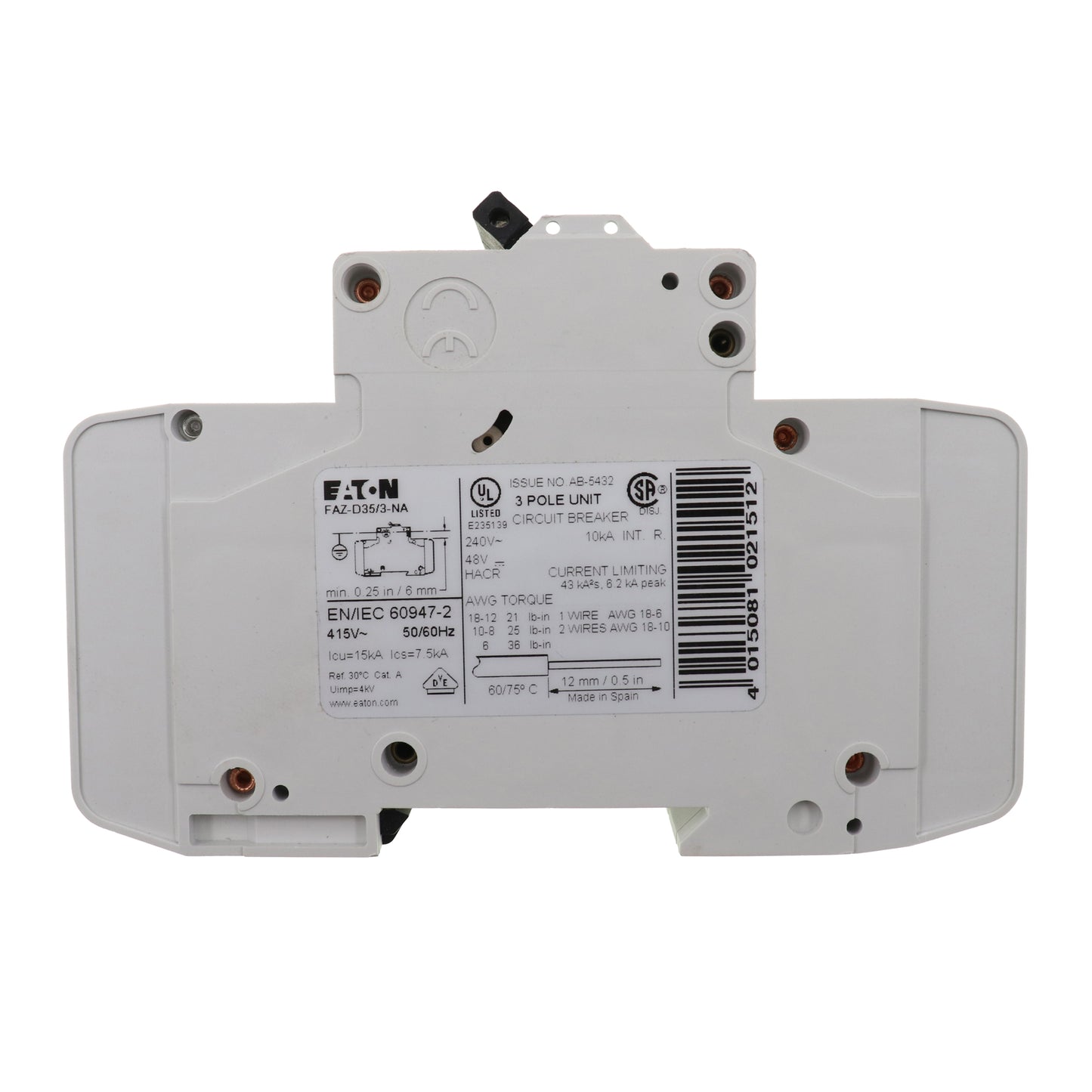 EATON FAZ-D35/3-NA