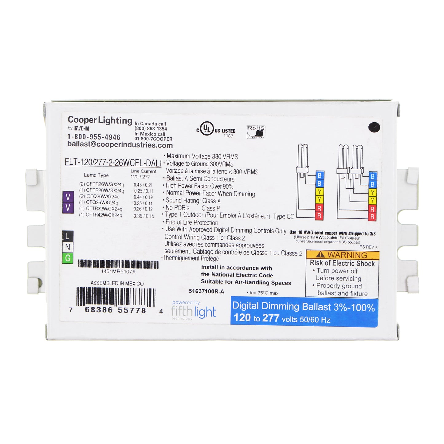 EATON FLT-120/277-2-26WCFL-DALI