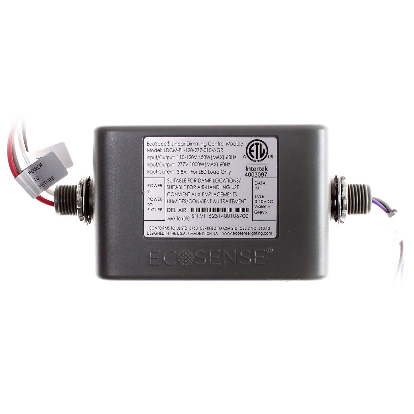 Ecosense LDCM-PL-120-277-010V-GR