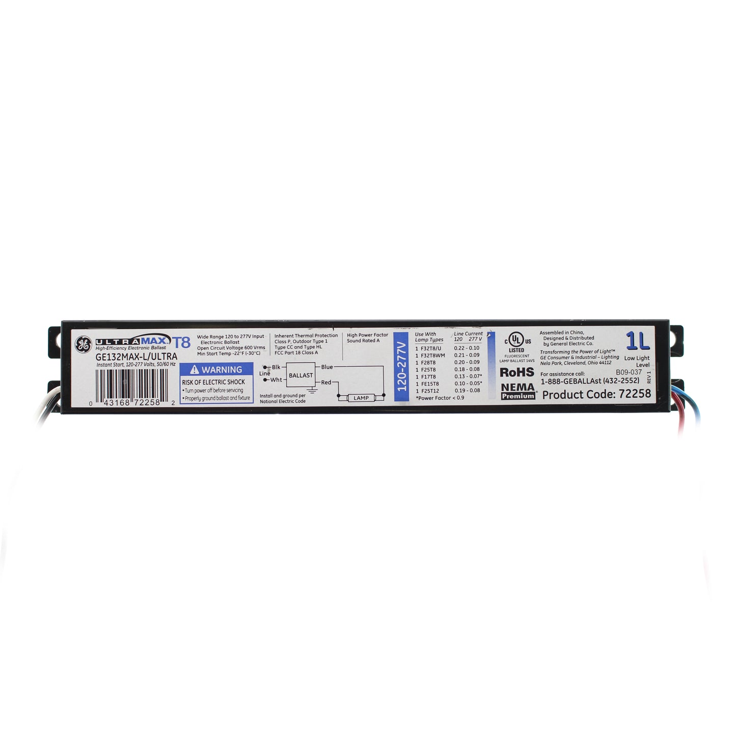 General Electric, Inc. GE132-MAX-L/ULTRA