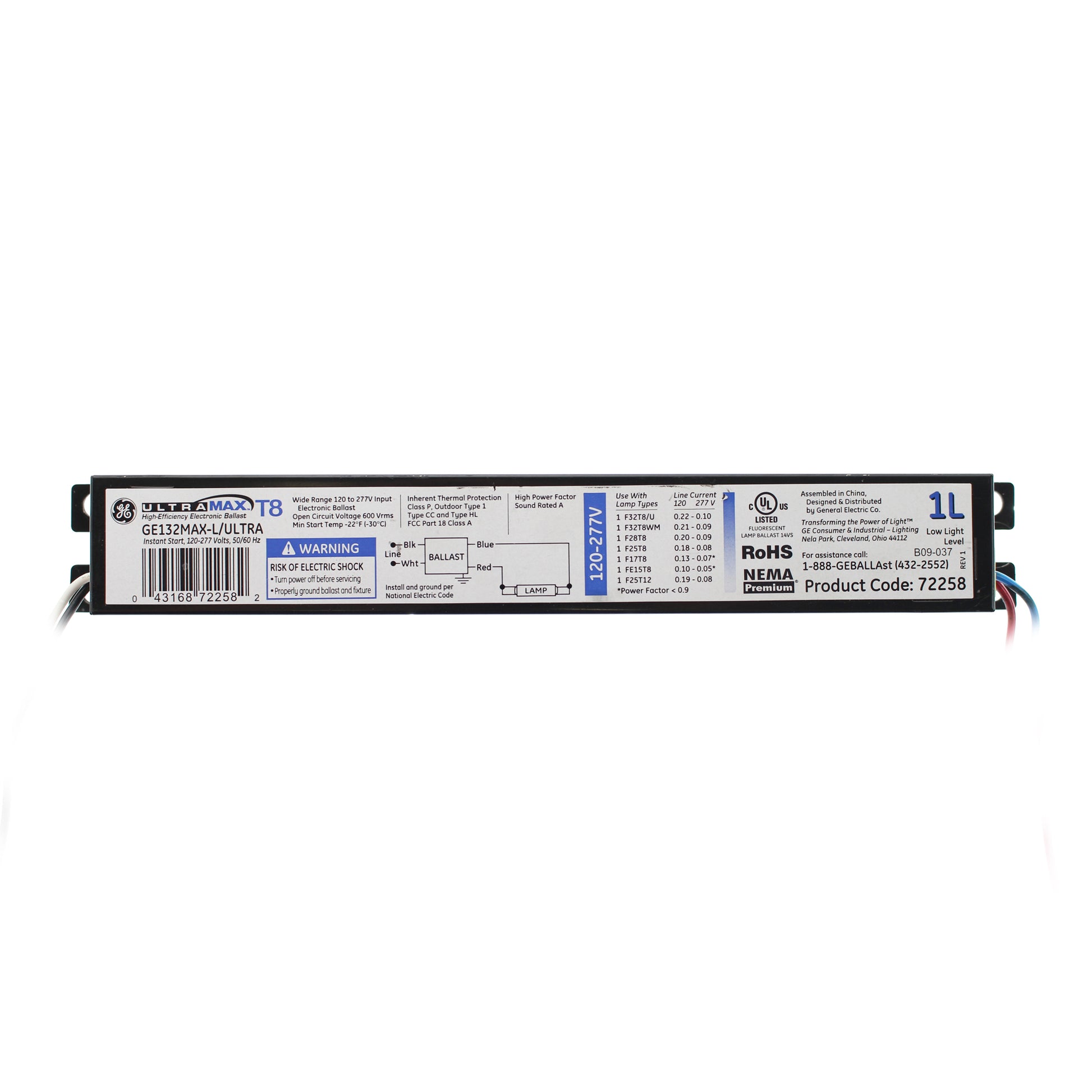 General Electric, Inc. GE132-MAX-L/ULTRA