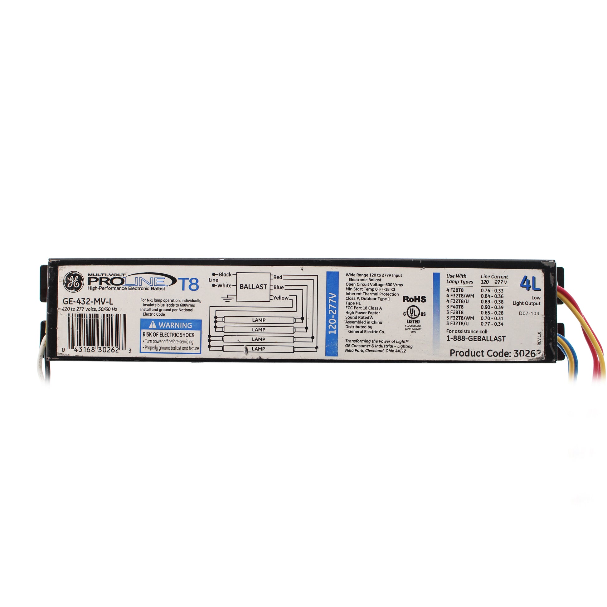 General Electric, Inc. GE432-MV-L