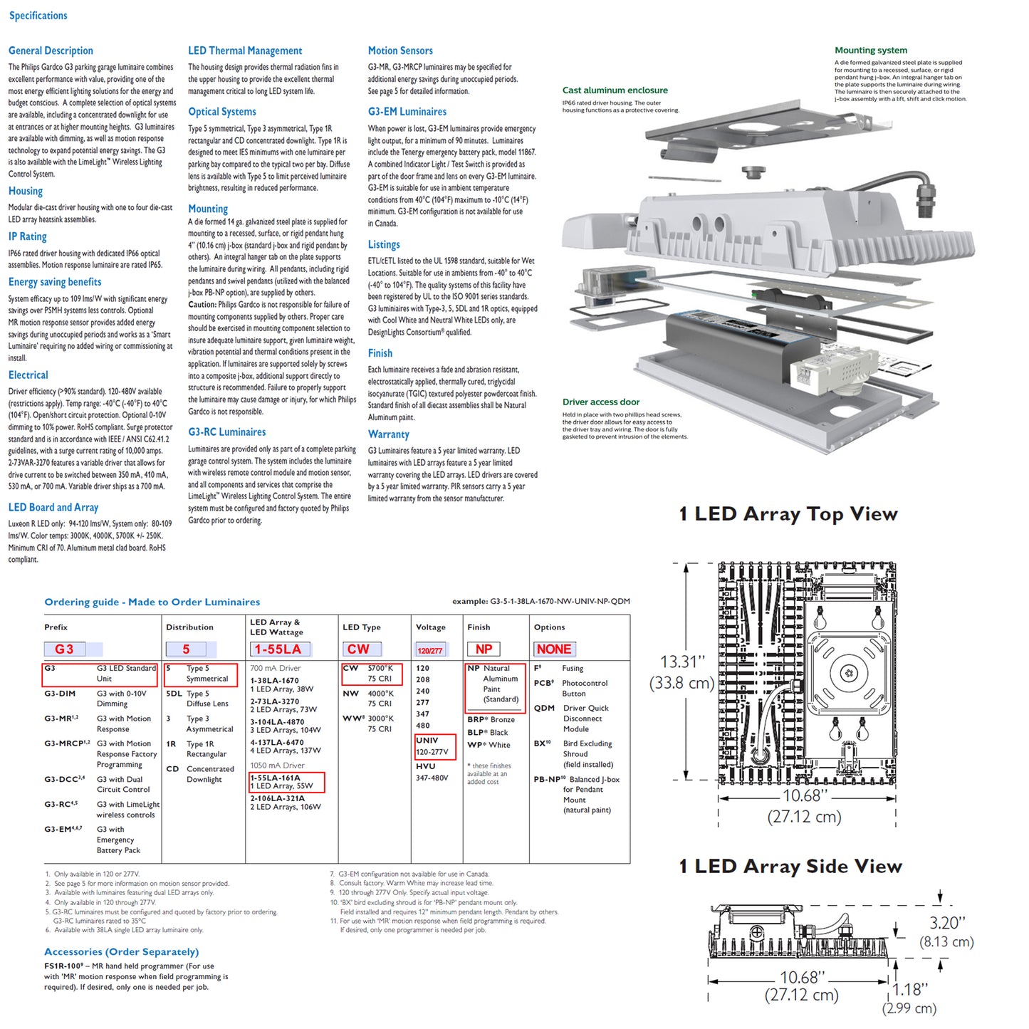 Gardco G3-5-1-55LA-CW-120-277-NP