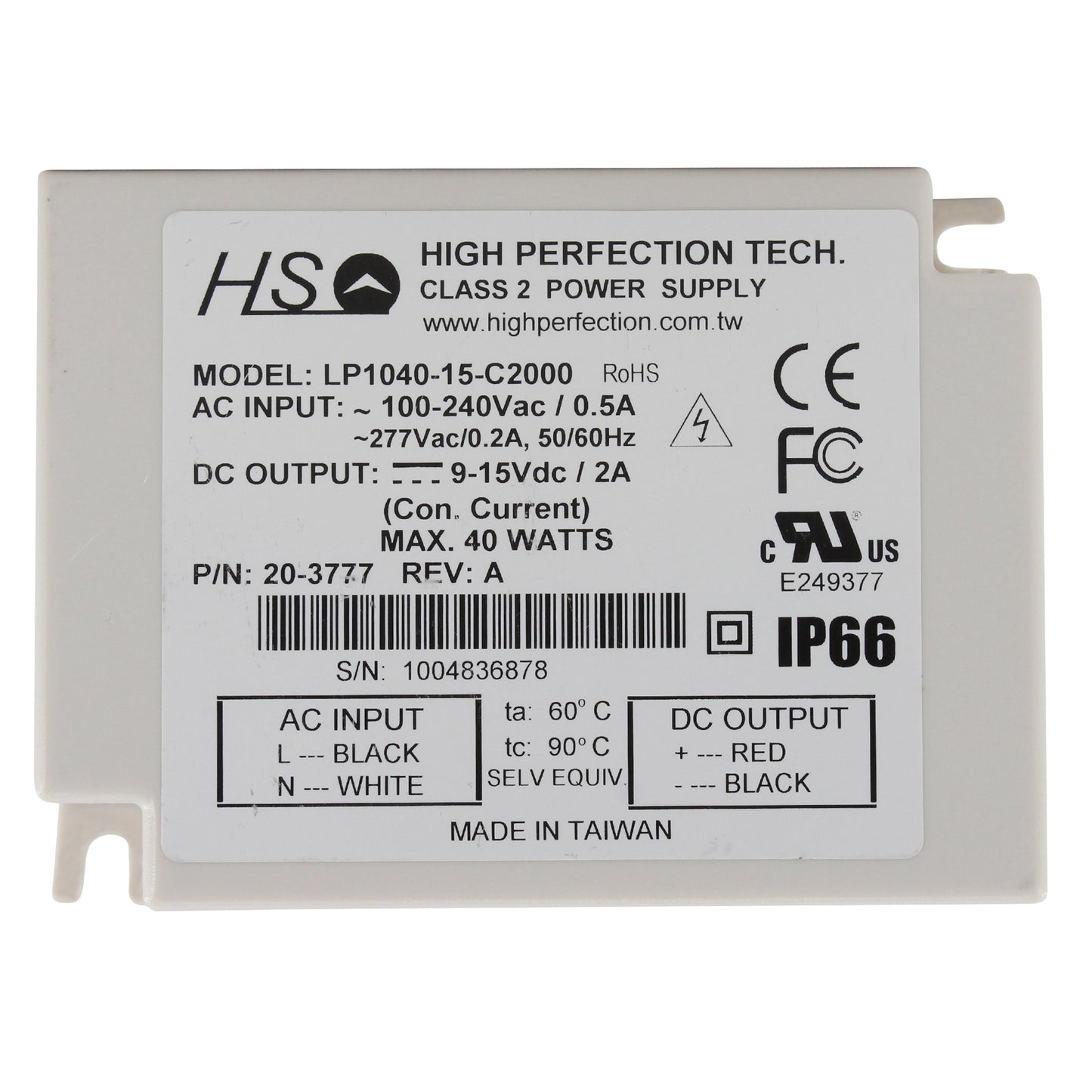 High Perfection Tech LP1040-15-C2000