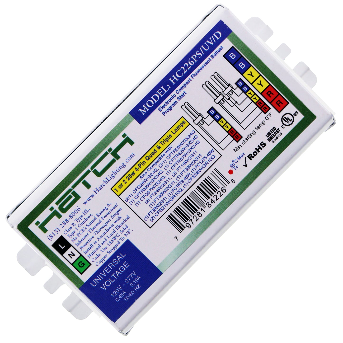 Hatch Lighting HC226PS/UV/D