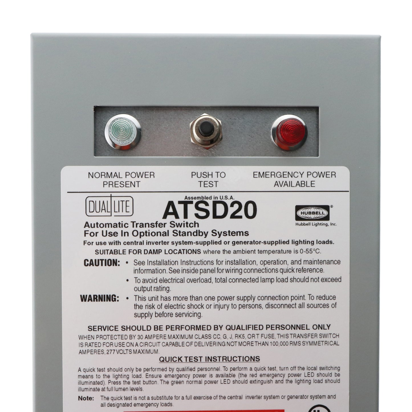 Hubbell, Inc. ATSD20