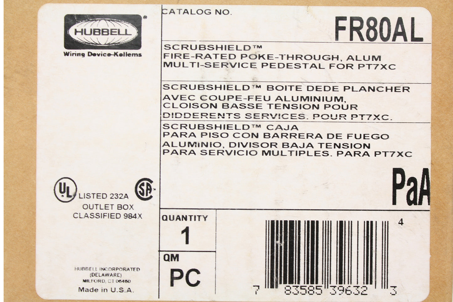 Hubbell, Inc. FR80AL