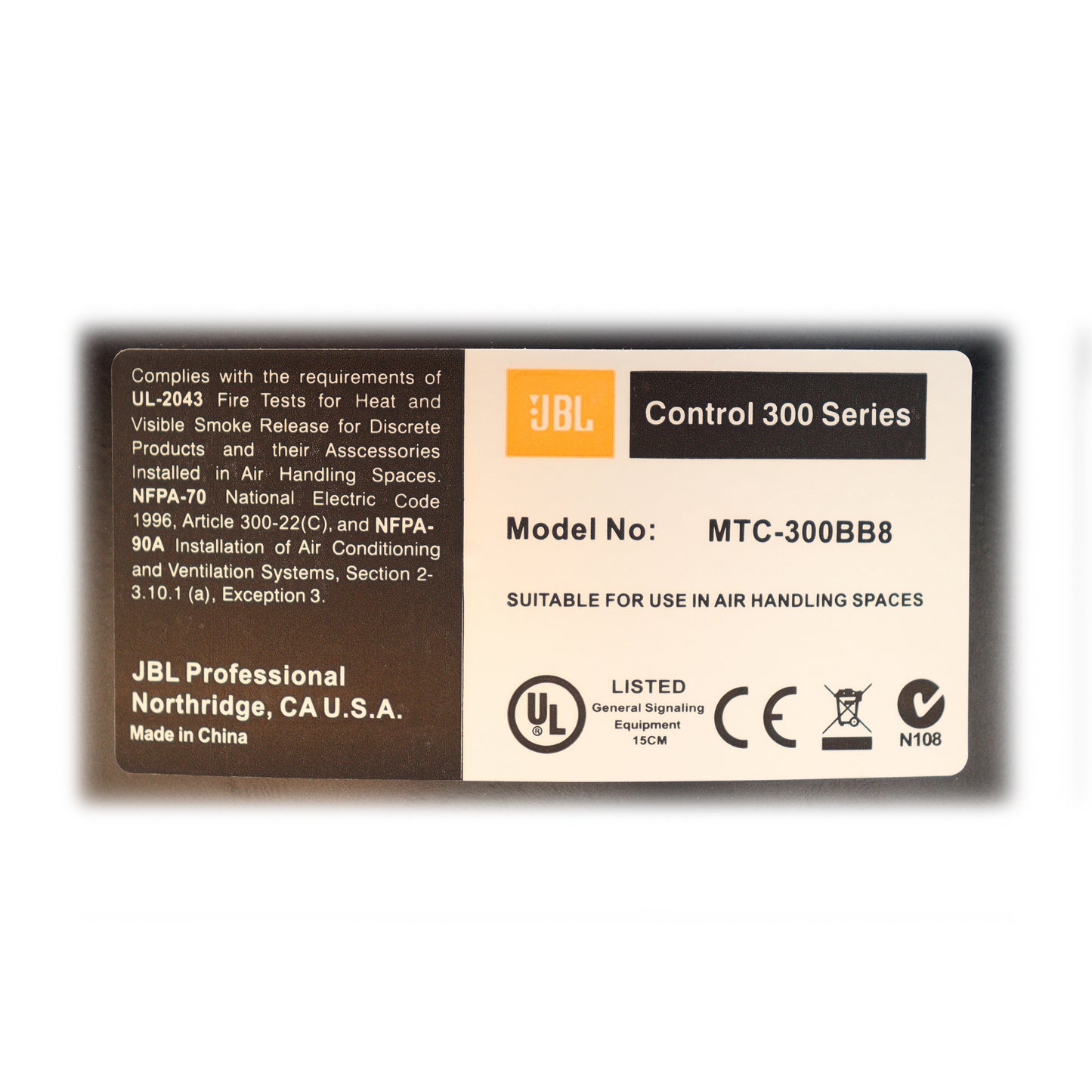JBL MTC-300BB8