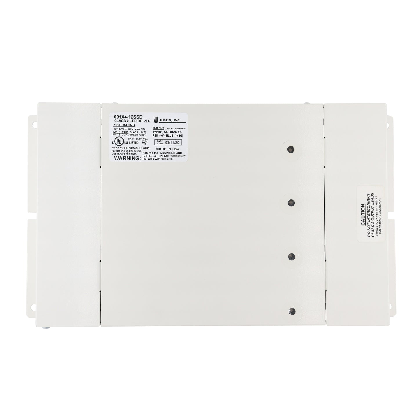 Justin Inc. 601X4-12SSD