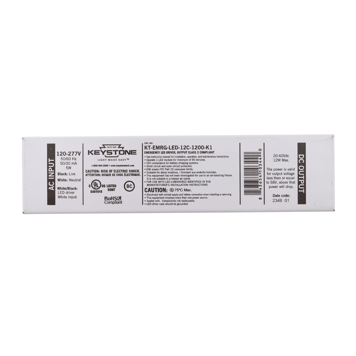 Keystone Technologies KT-EMRG-LED-12C-1200-K1