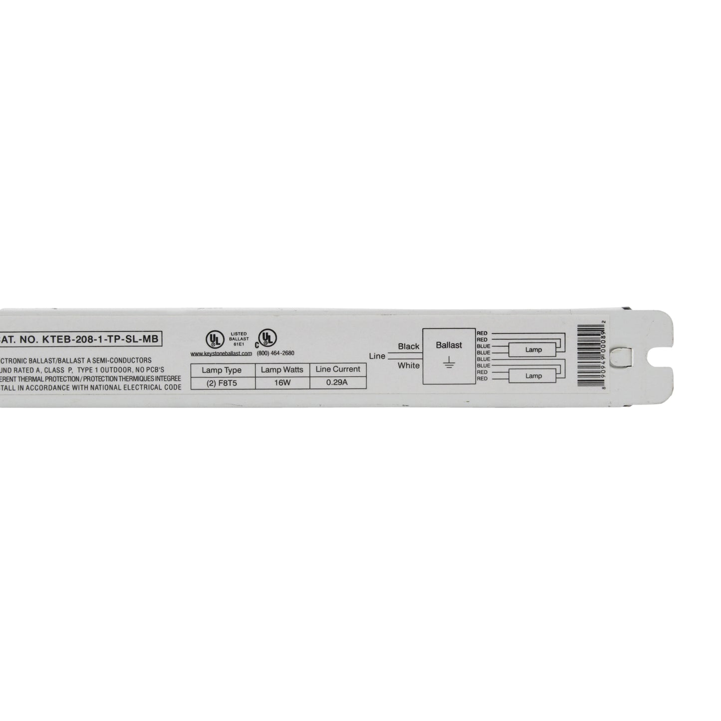 Keystone Technologies KTEB-208-1-TP-SL-MB