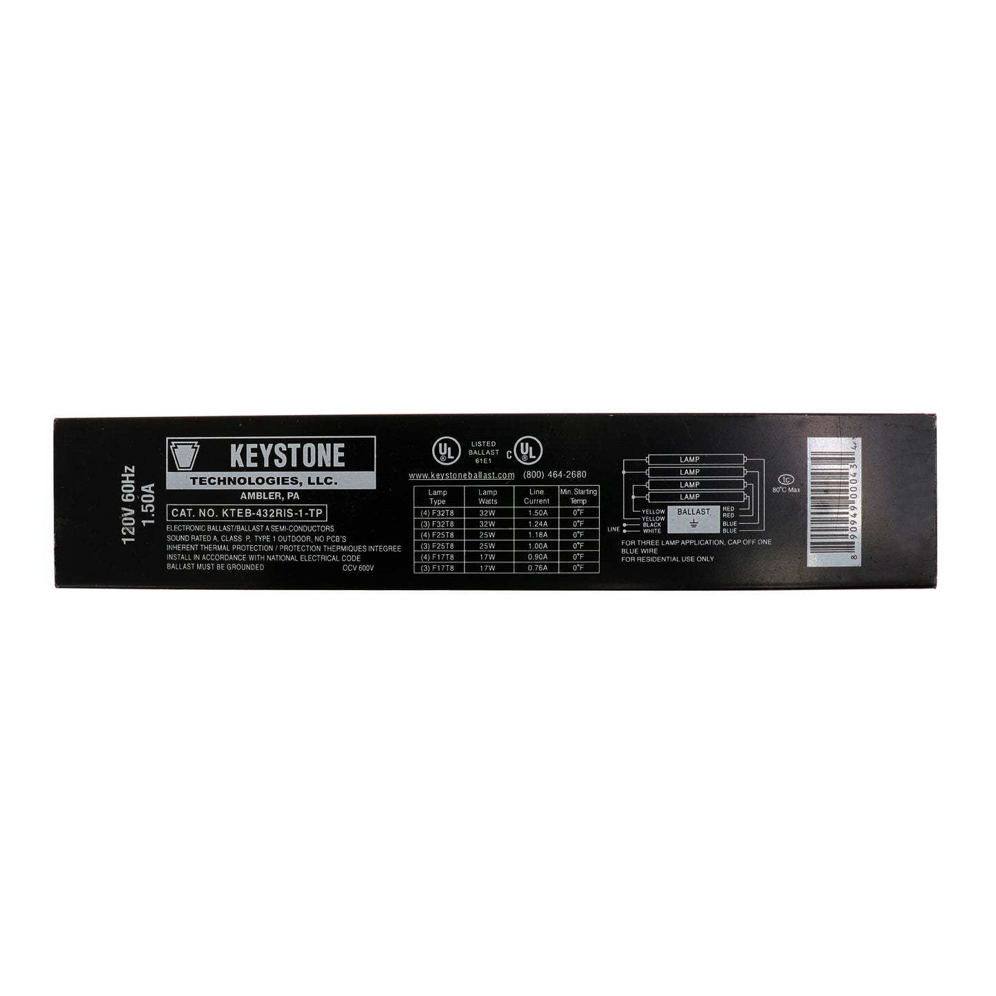 Keystone Technologies KTEB-432RIS-1-TP