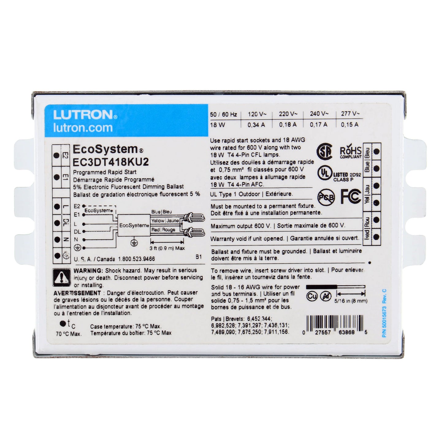 Lutron EC3DT418KU2