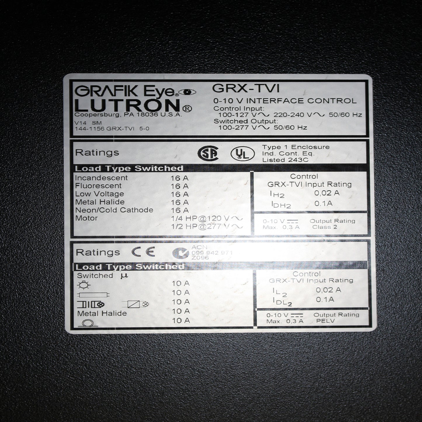 Lutron GRX-TVI