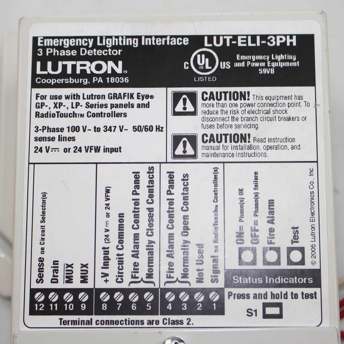 Lutron LUT-ELI-3PH