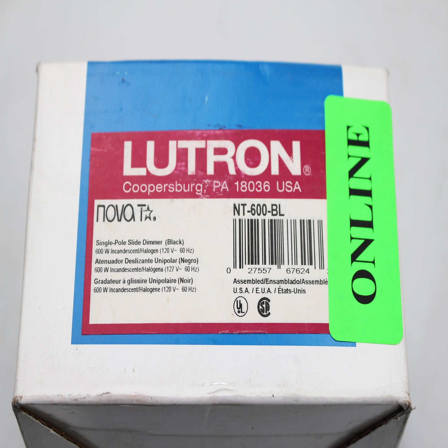 Lutron NT-600-BL
