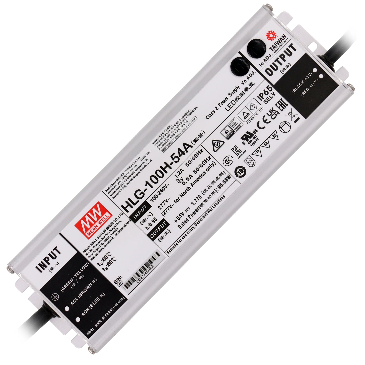 Meanwell HLG-100H-54A