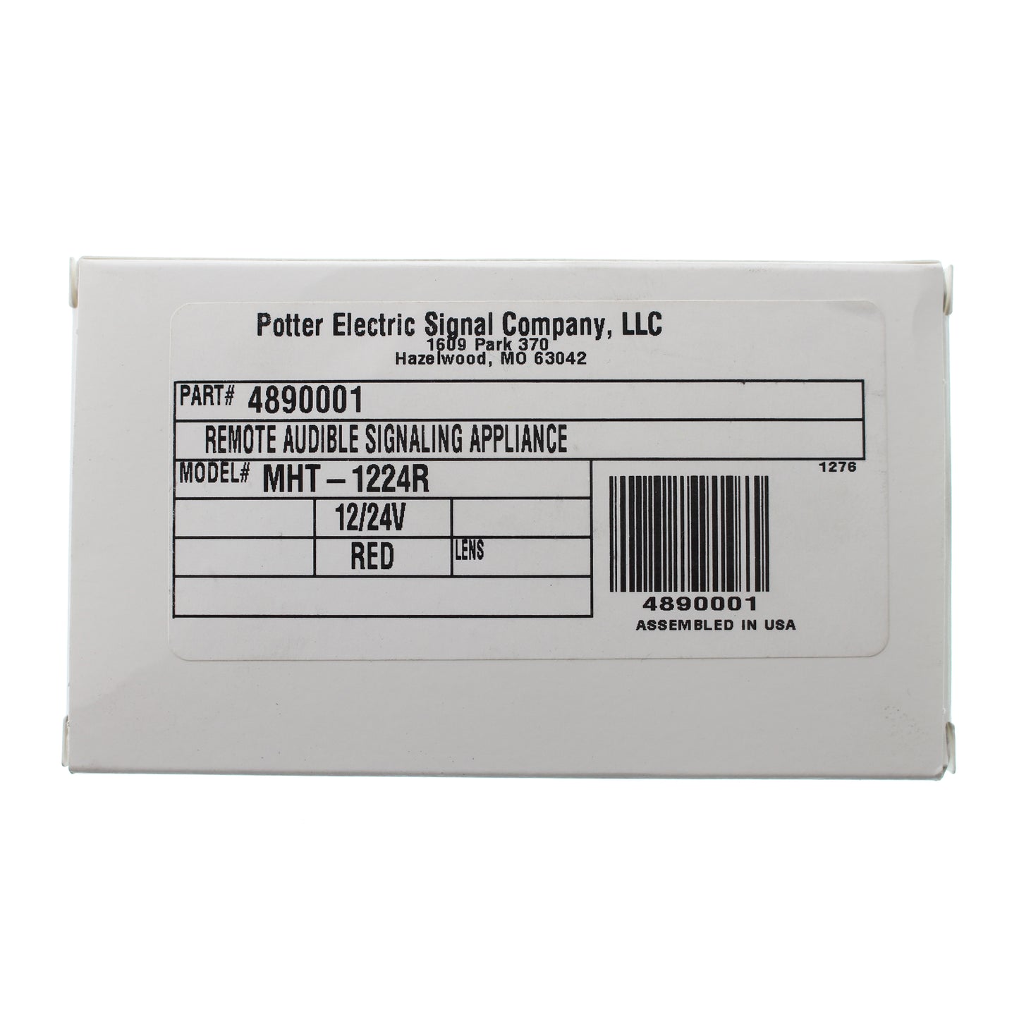 Potter Electric, Inc MHT-1224R