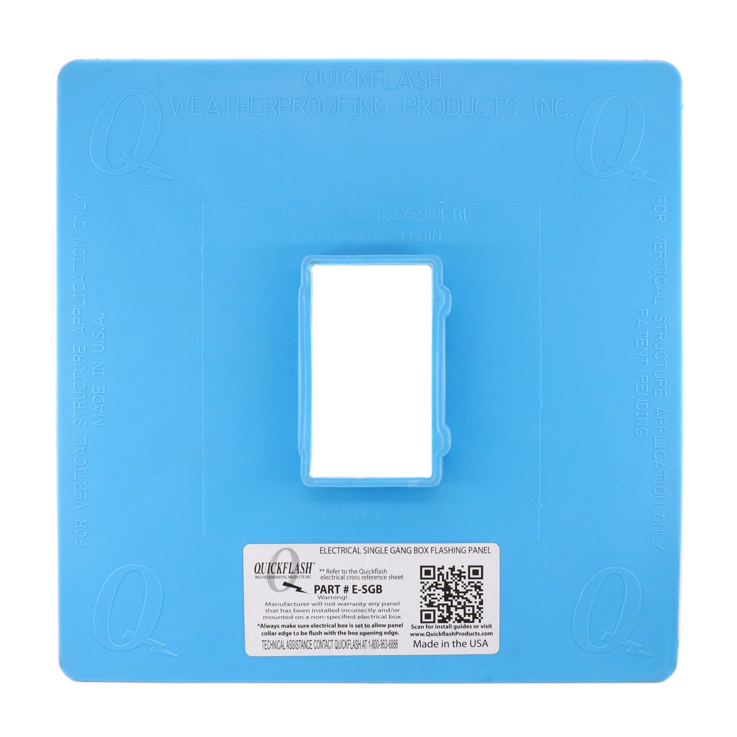 QuickFlash Weatherproofing Products Inc. E-SGB