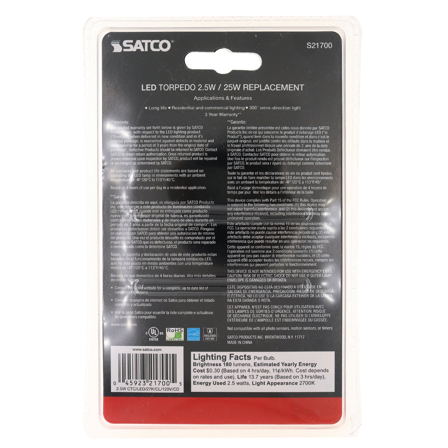 SATCO S21700