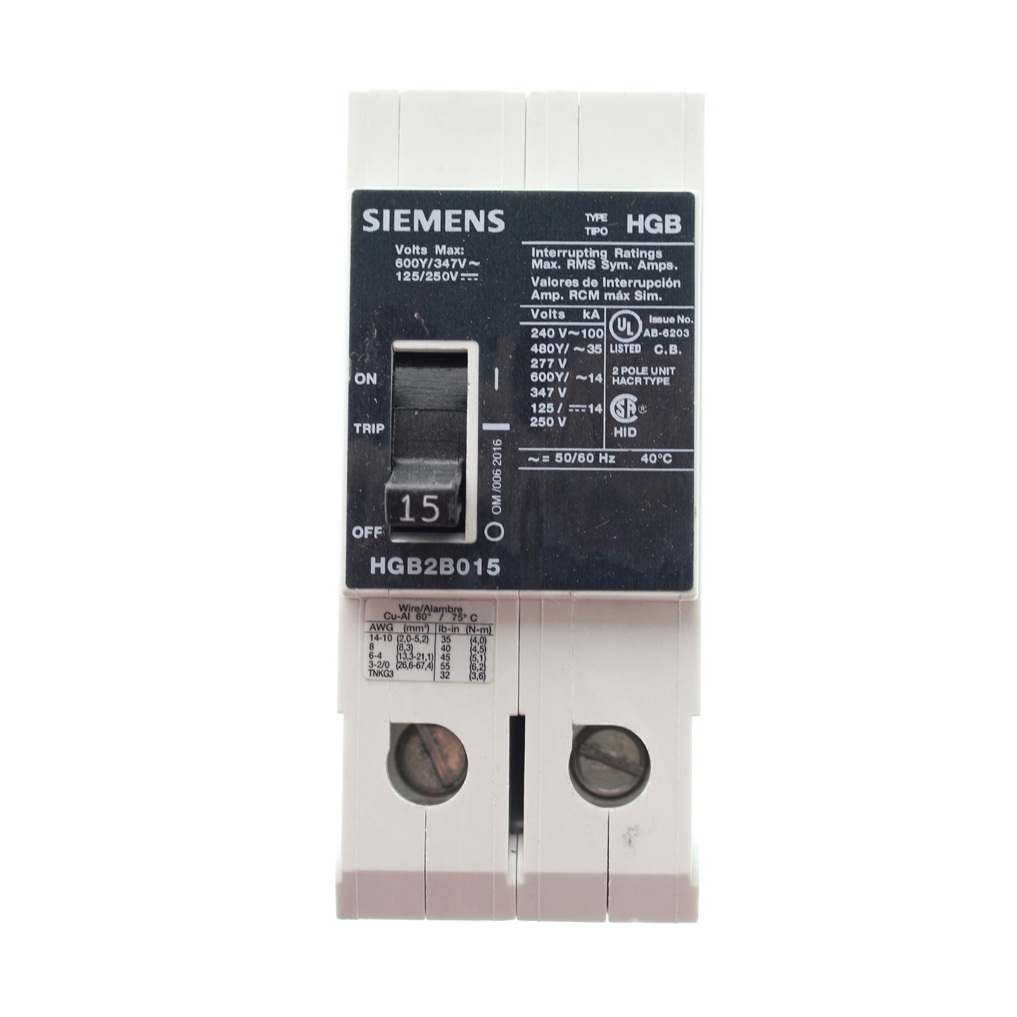 Siemens HGB3B015B