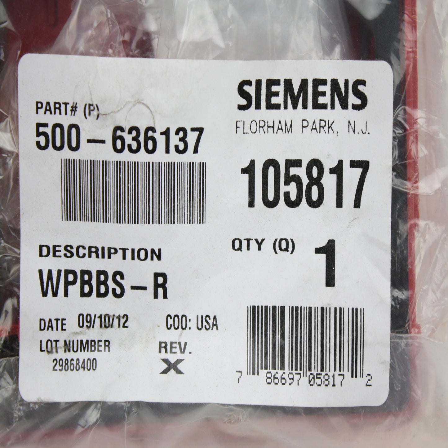 Siemens WPBBS-R