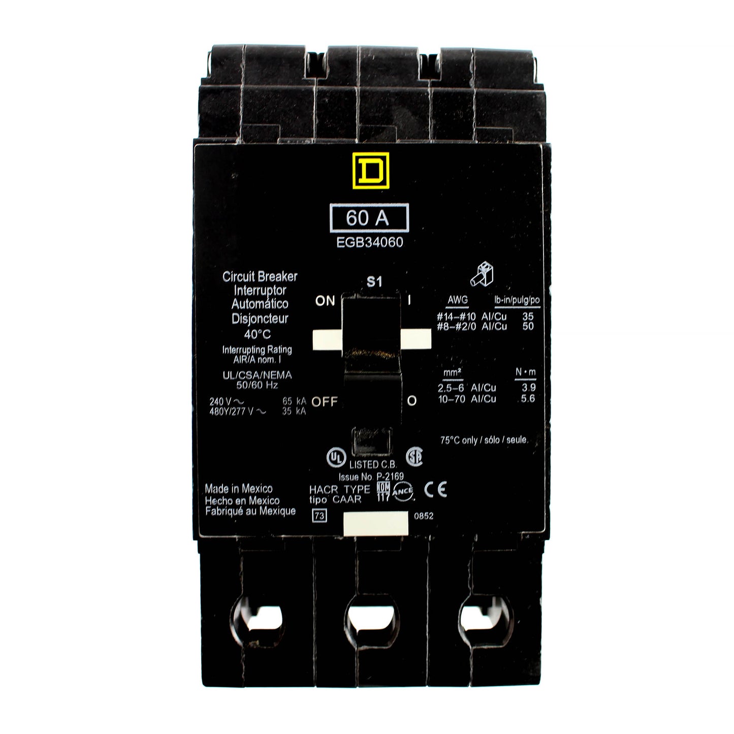 Square D EGB34060