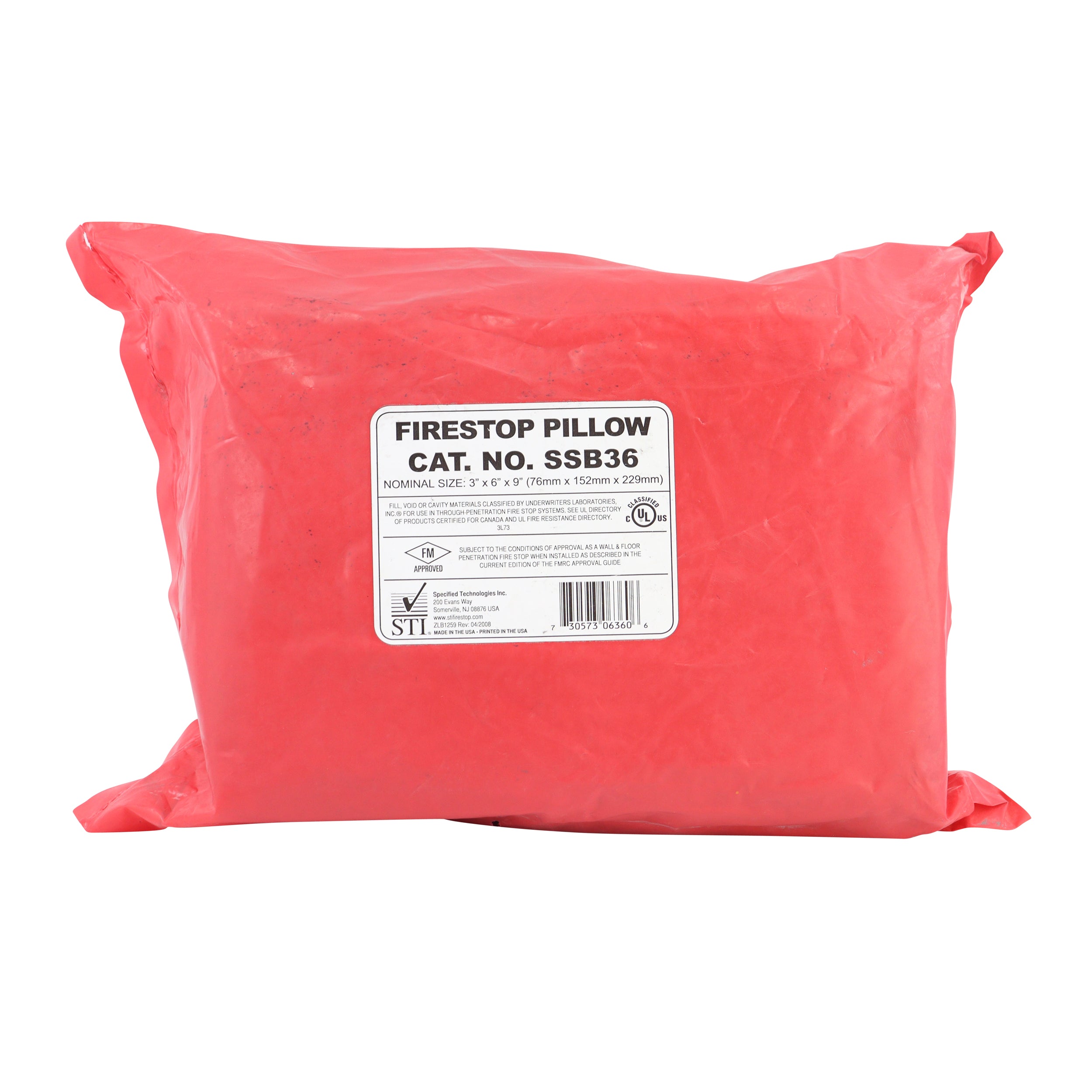 Sti SSB36 Firestop Barrier Pillow 3 X 6 X 9 INCH Toomanyamps sti-ssb36-firestop-barrier-pillow-3-x-6-x-9-inch-toomanyamps