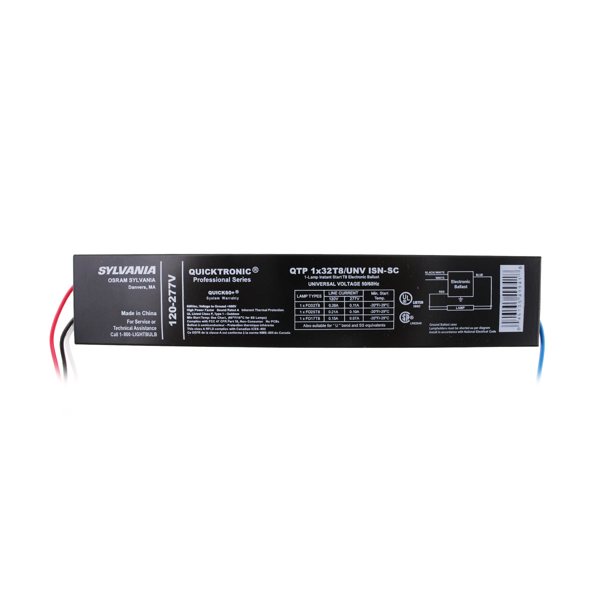 Sylvania QTP1x32T8/UNV-ISN-SC