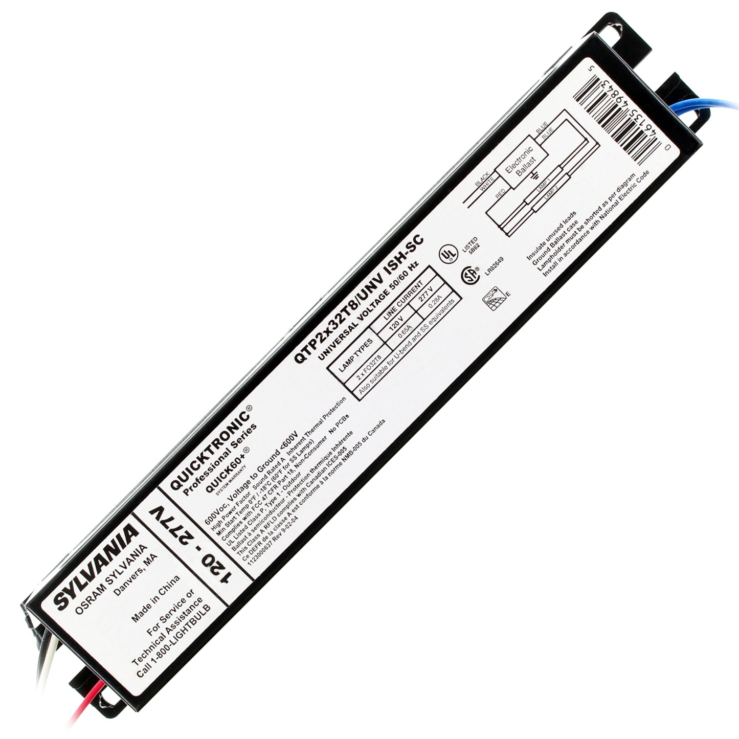Sylvania QTP2X32T8/UNV-ISH-SC