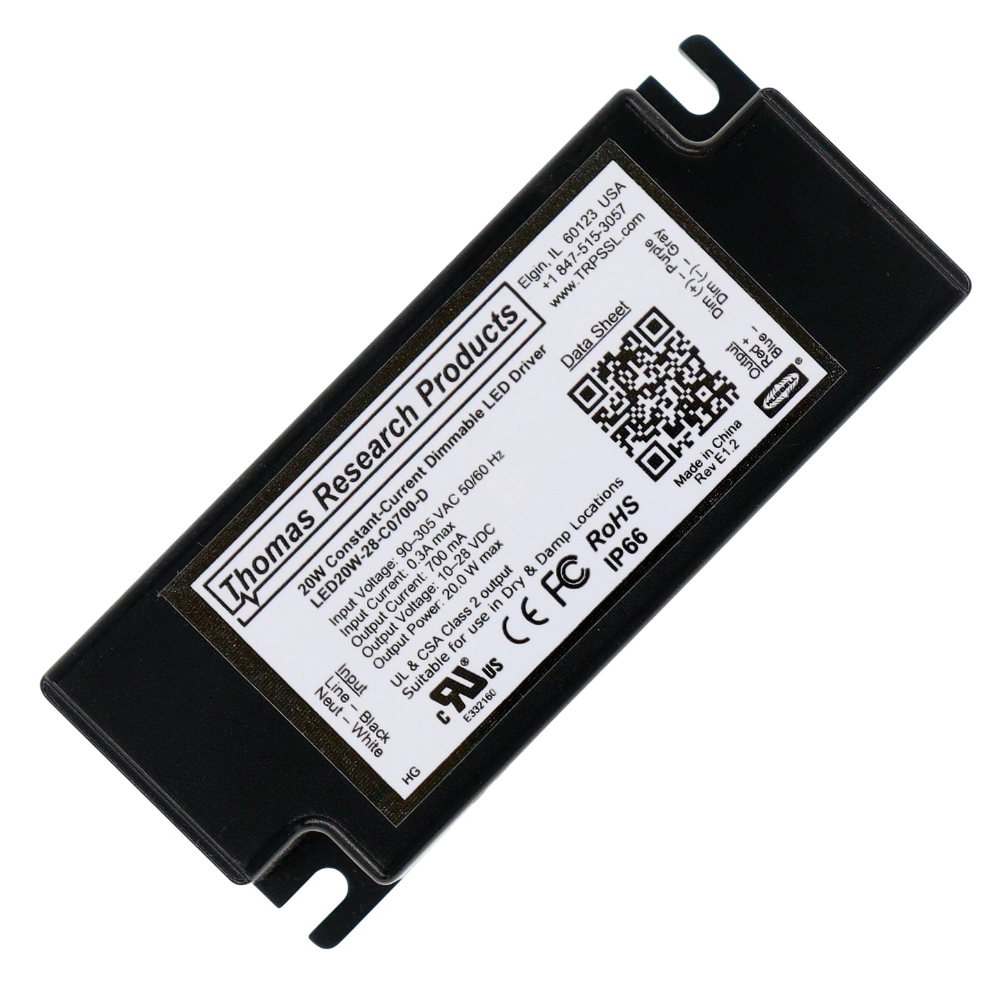 Thomas Research Products LED20W-28-C0700-D