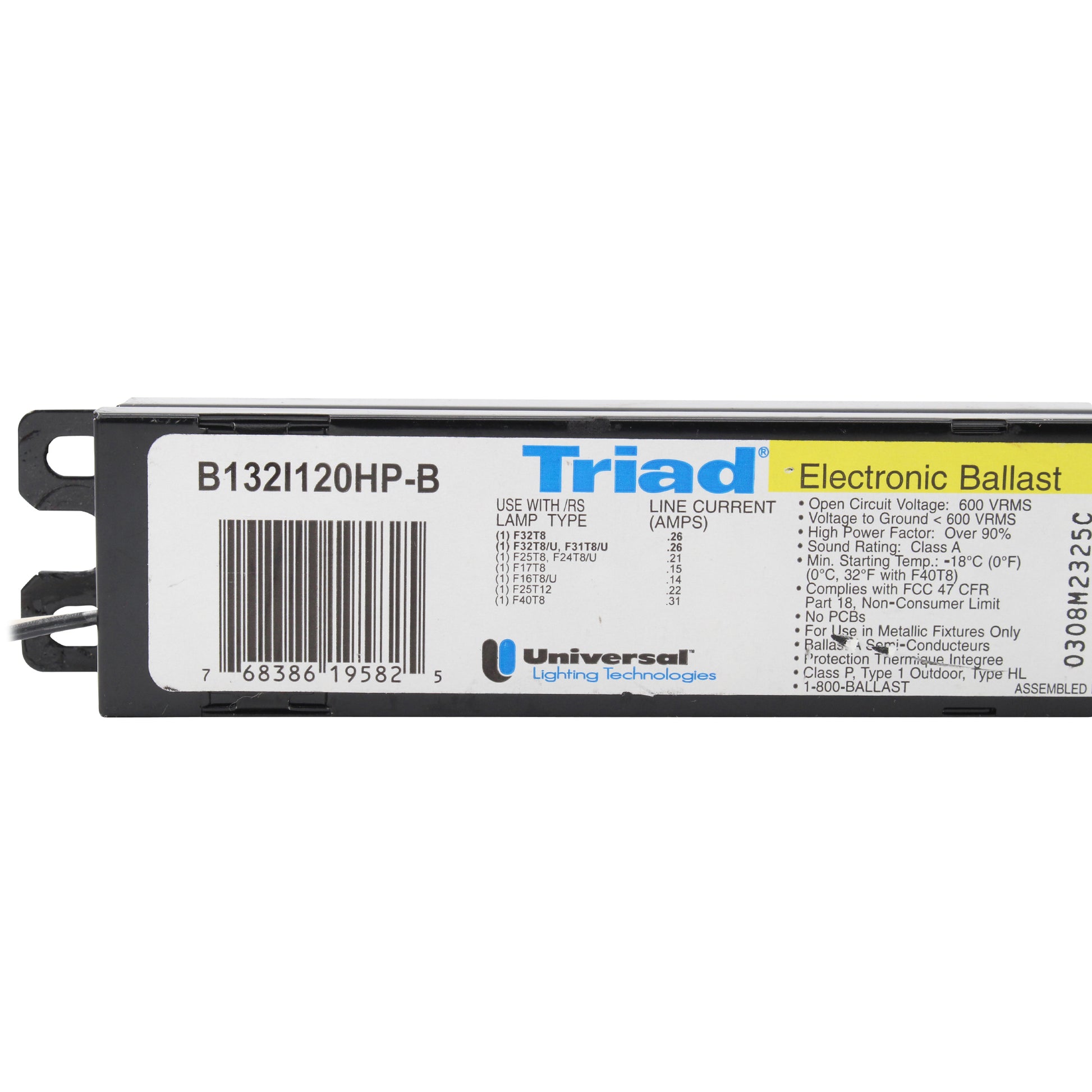 Universal Ballast B132I120HP-B
