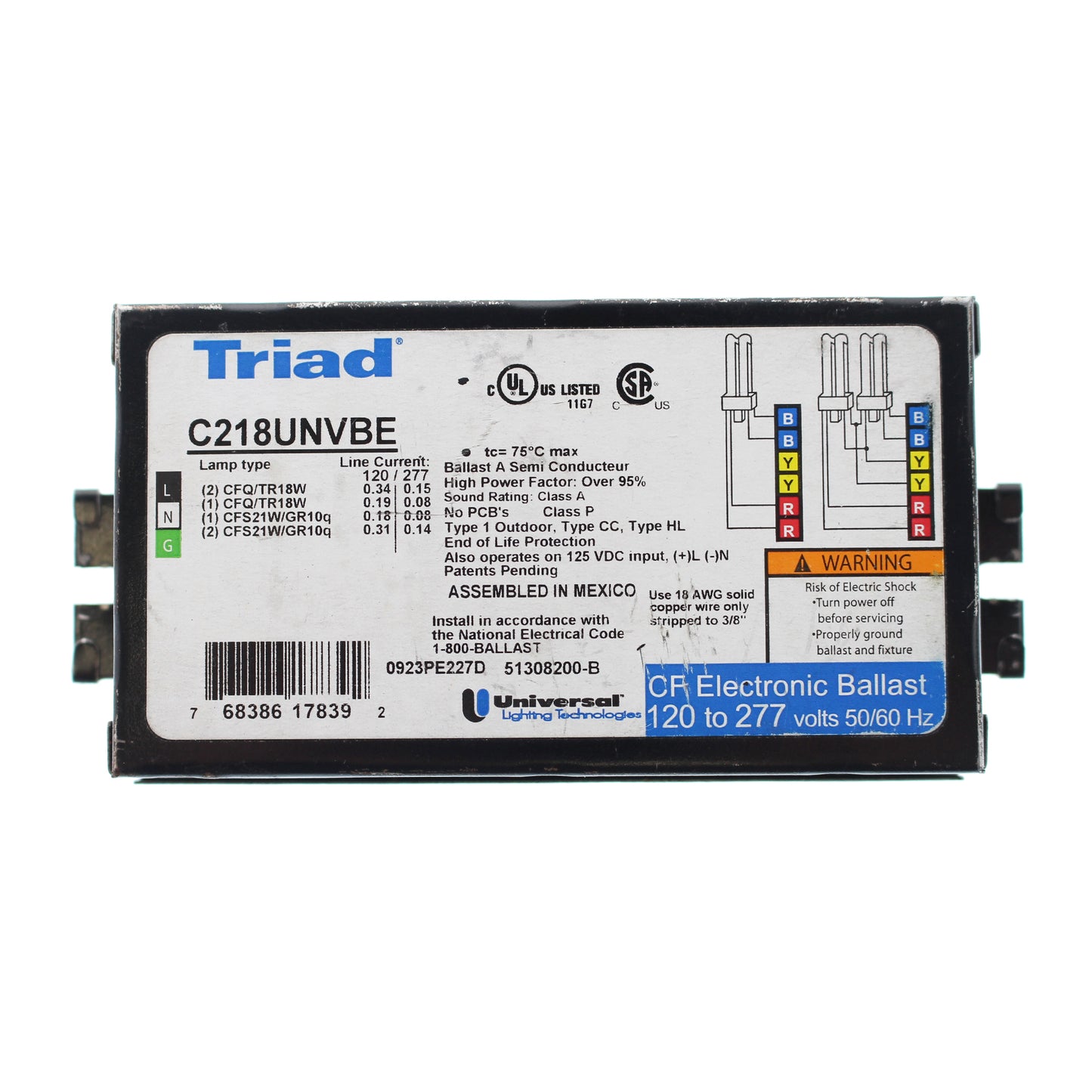 Universal Ballast C218UNVBE