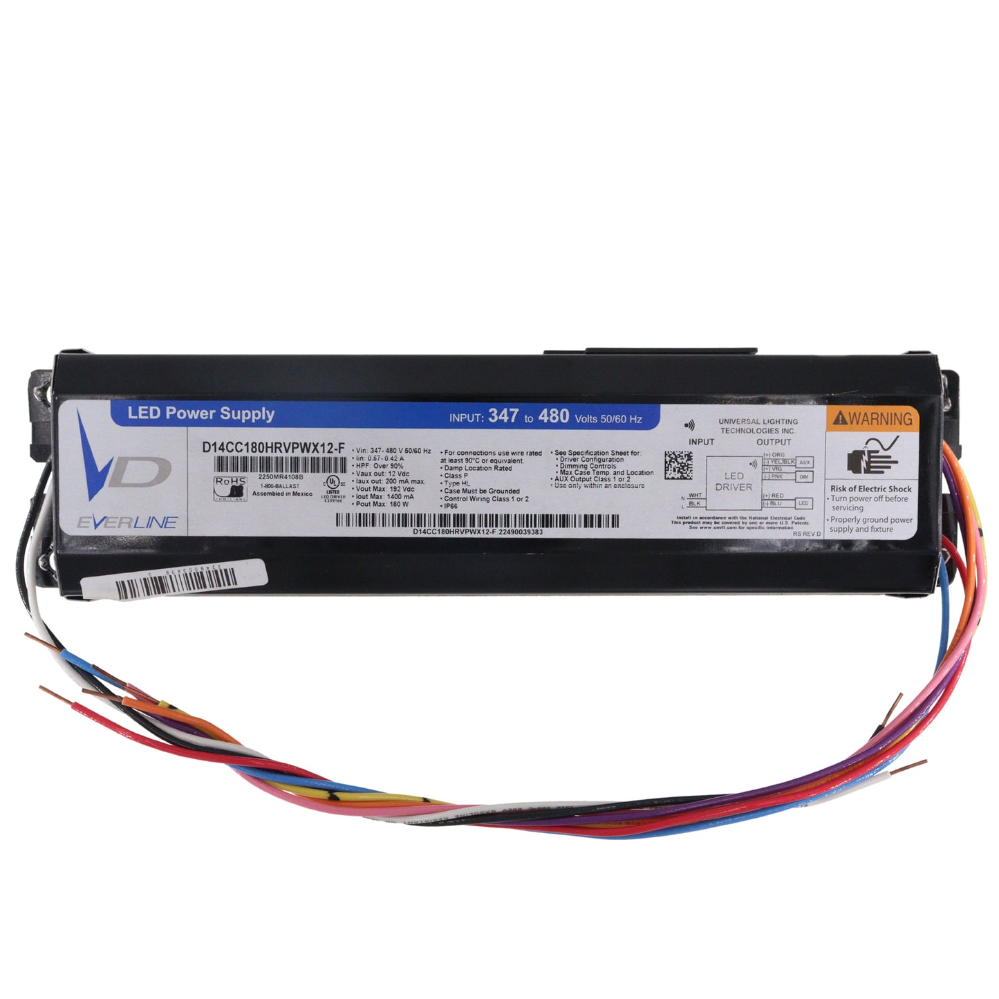 Universal Lighting Technologies D14CC180HRVPWX12-F