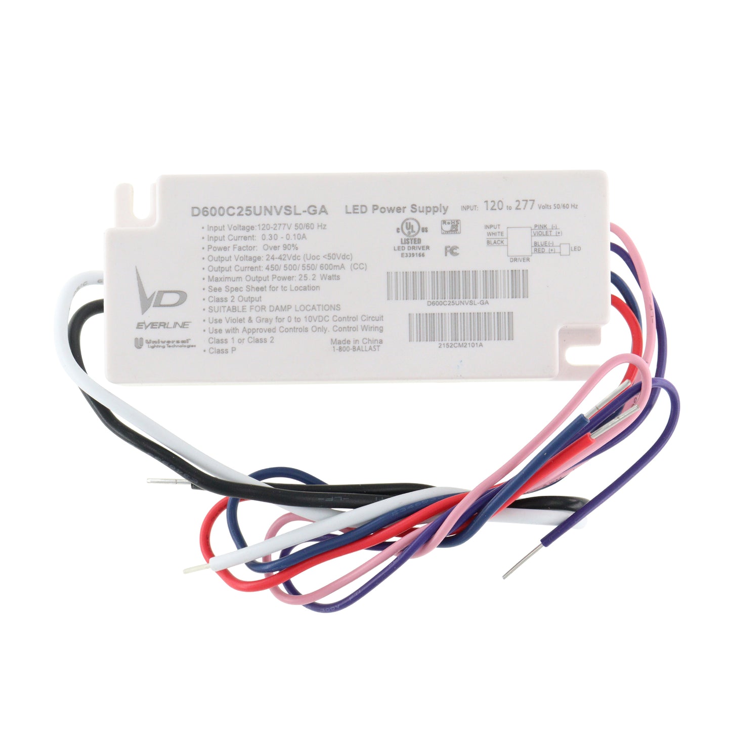 Universal Lighting Technologies D600C25UNVSL-GA030C