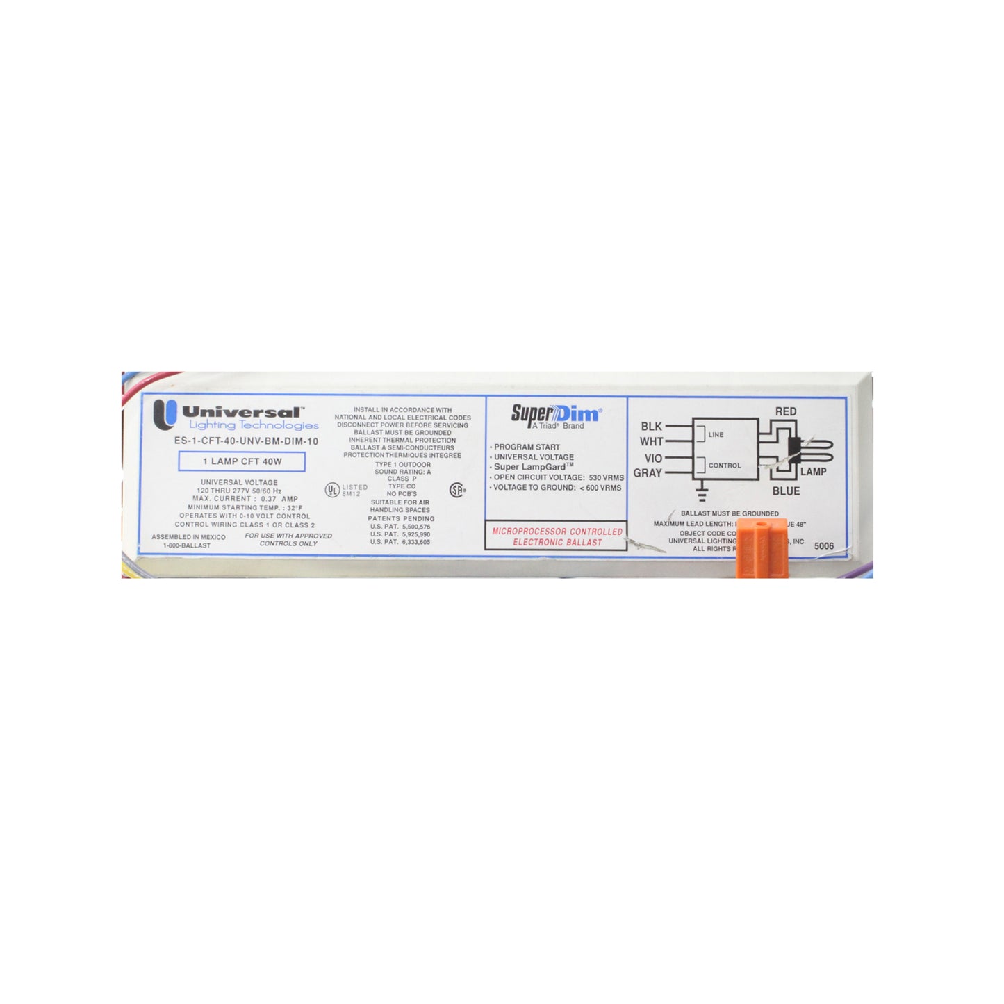 Universal Ballast ES-1-CFT-40-UNV-BM-DIM-10