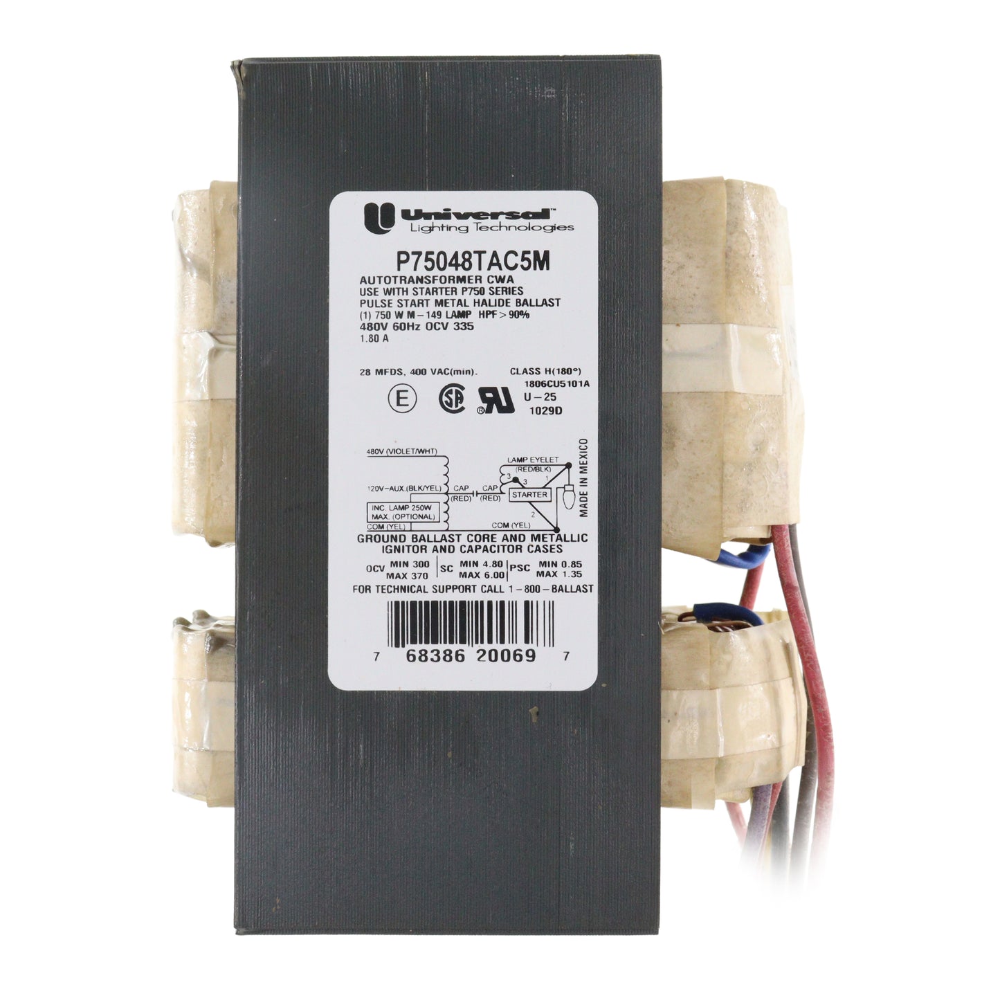 Universal Lighting Technologies P75048TAC5M-500C