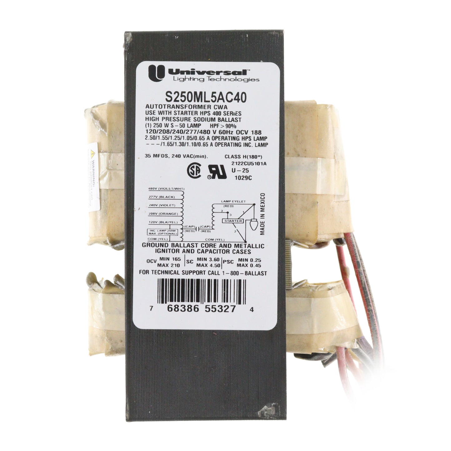 Universal Lighting Technologies S250ML5AC40-555K