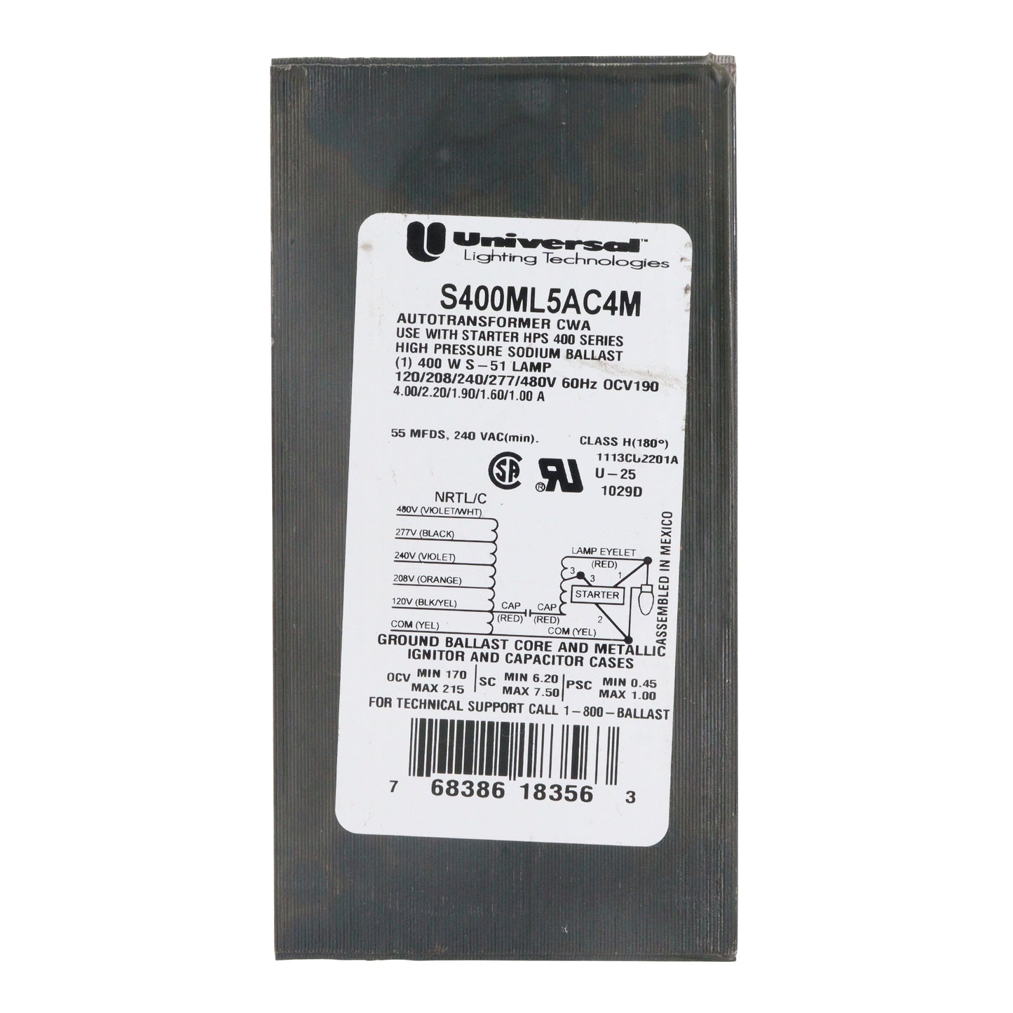 Universal Lighting Technologies S400ML5AC4M-500C